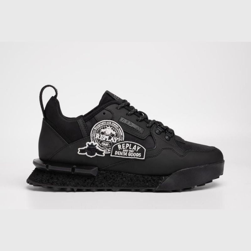 Replay Field Badges SA Black - Shazem - MENS SNEAKERS - REPLAY