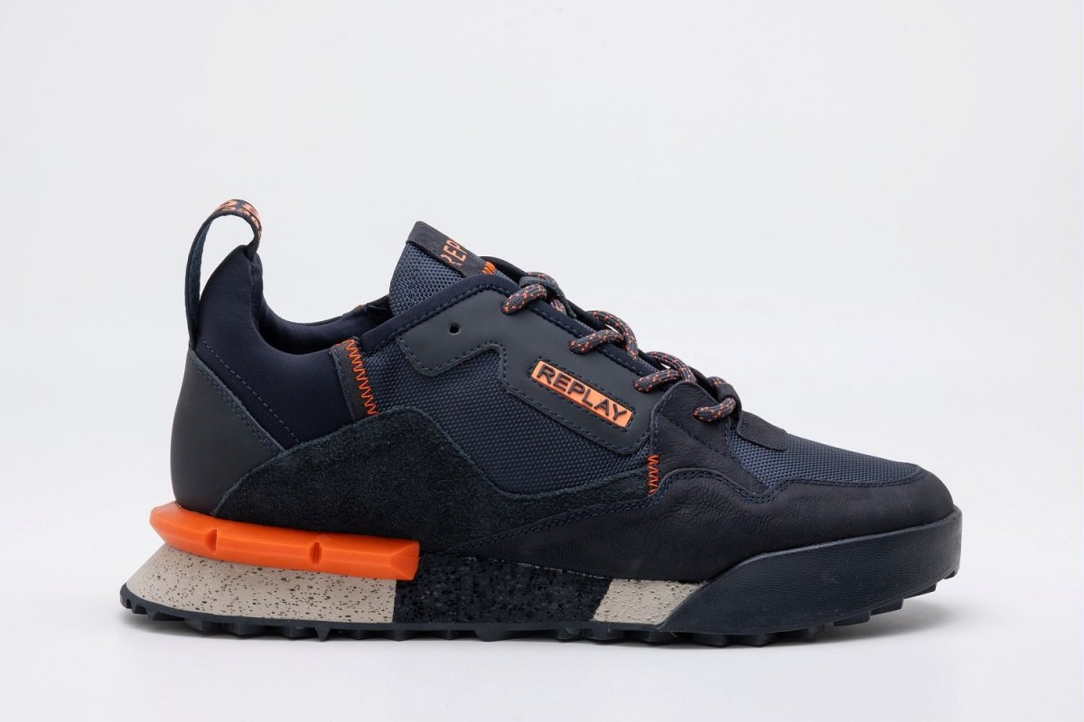 Replay Field Melt Navy Orange - Shazem - MENS SNEAKERS - REPLAY