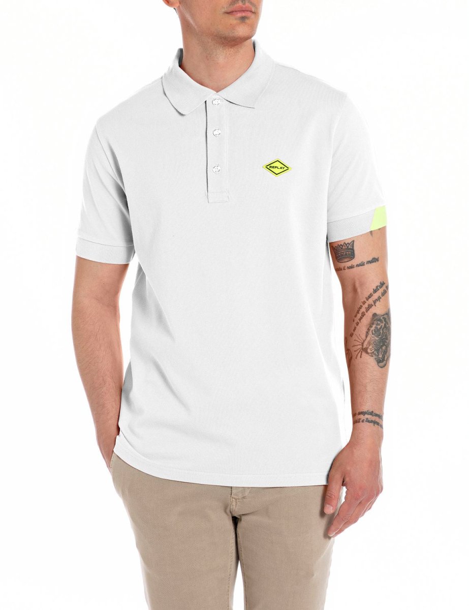 Replay Golfer Off - White - M3540A - Shazem - MENS GOLFER - REPLAY