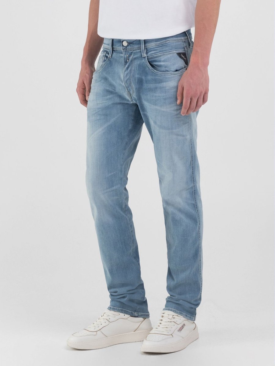 Replay Hyperflex Jeans Blue - M914Y 661 - Shazem - MENS JEANS - REPLAY