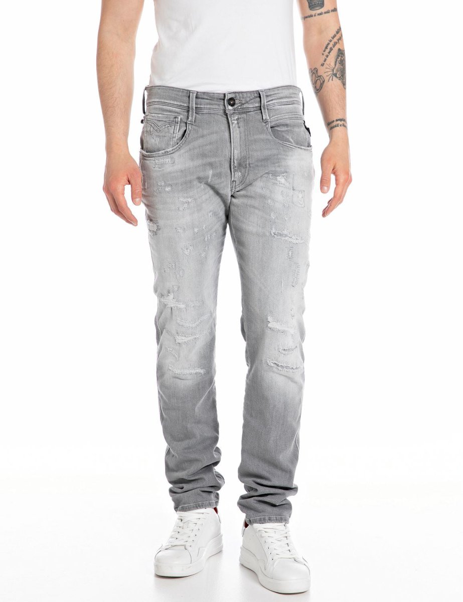 Replay Jeans Medium Grey - M914Q - Shazem - MENS JEANS - REPLAY