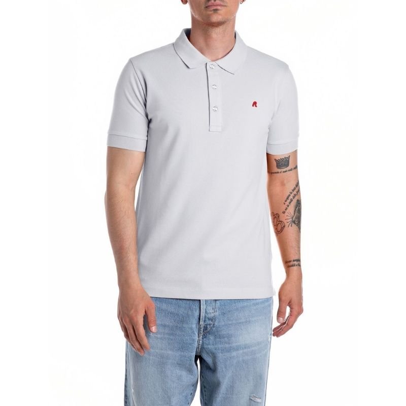 Replay M6893A Golfer White - Shazem - MENS GOLFER - REPLAY