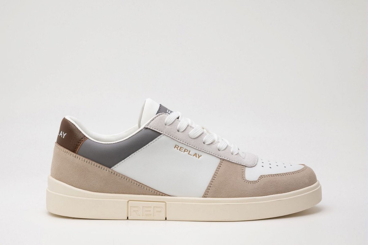 Replay Polys Court 3 White/Beige - Shazem - MENS SNEAKERS - REPLAY