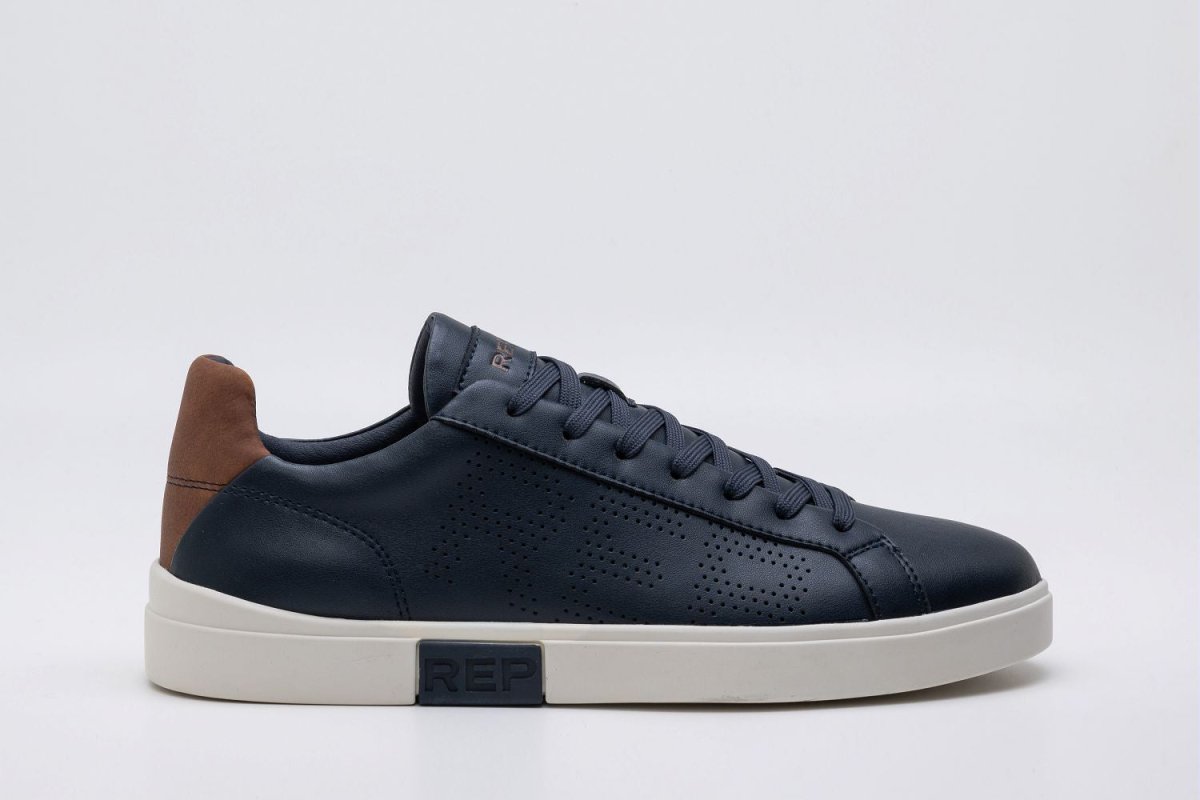 Replay Polys Studio Navy/Brown - Shazem - MENS SNEAKERS - REPLAY