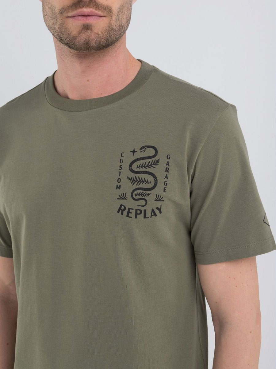 Replay Tee Light Military - M6836 - Shazem - MENS T - SHIRTS - REPLAY