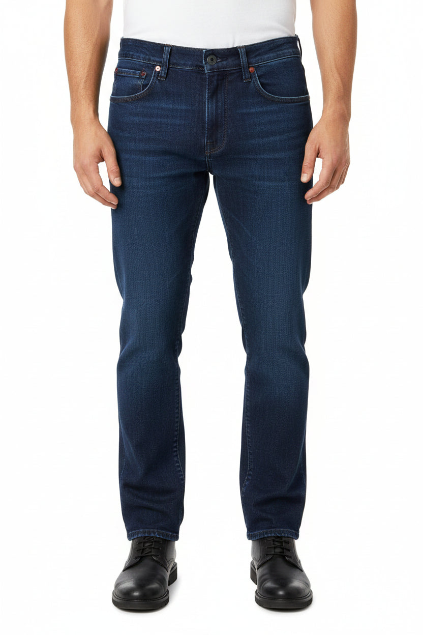 Polo Mens Quarter Slant Denim Jeans Dark Wash