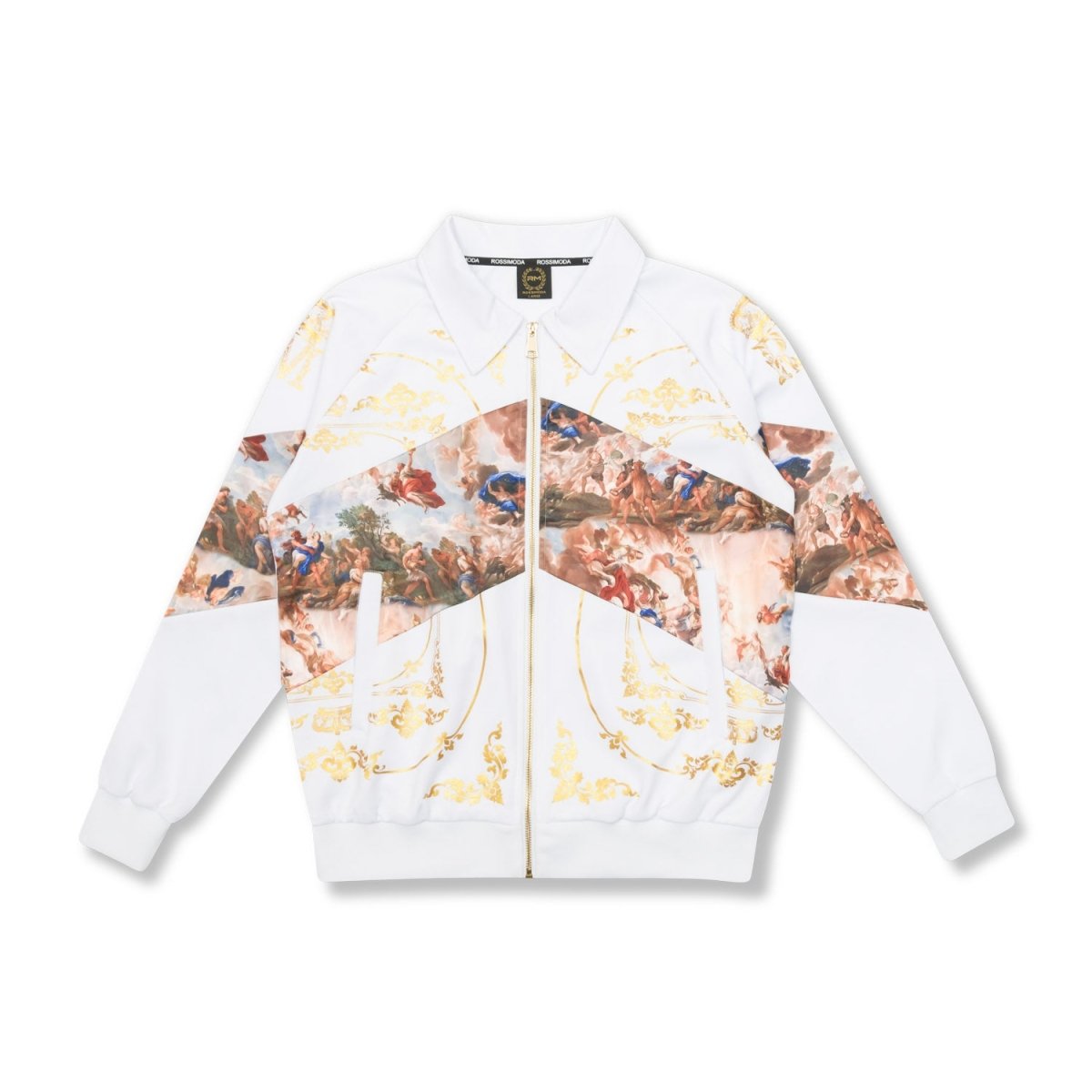 Rossimoda Freccia Track Top White - Shazem - MENS TRACK JACKETS - ROSSIMODA