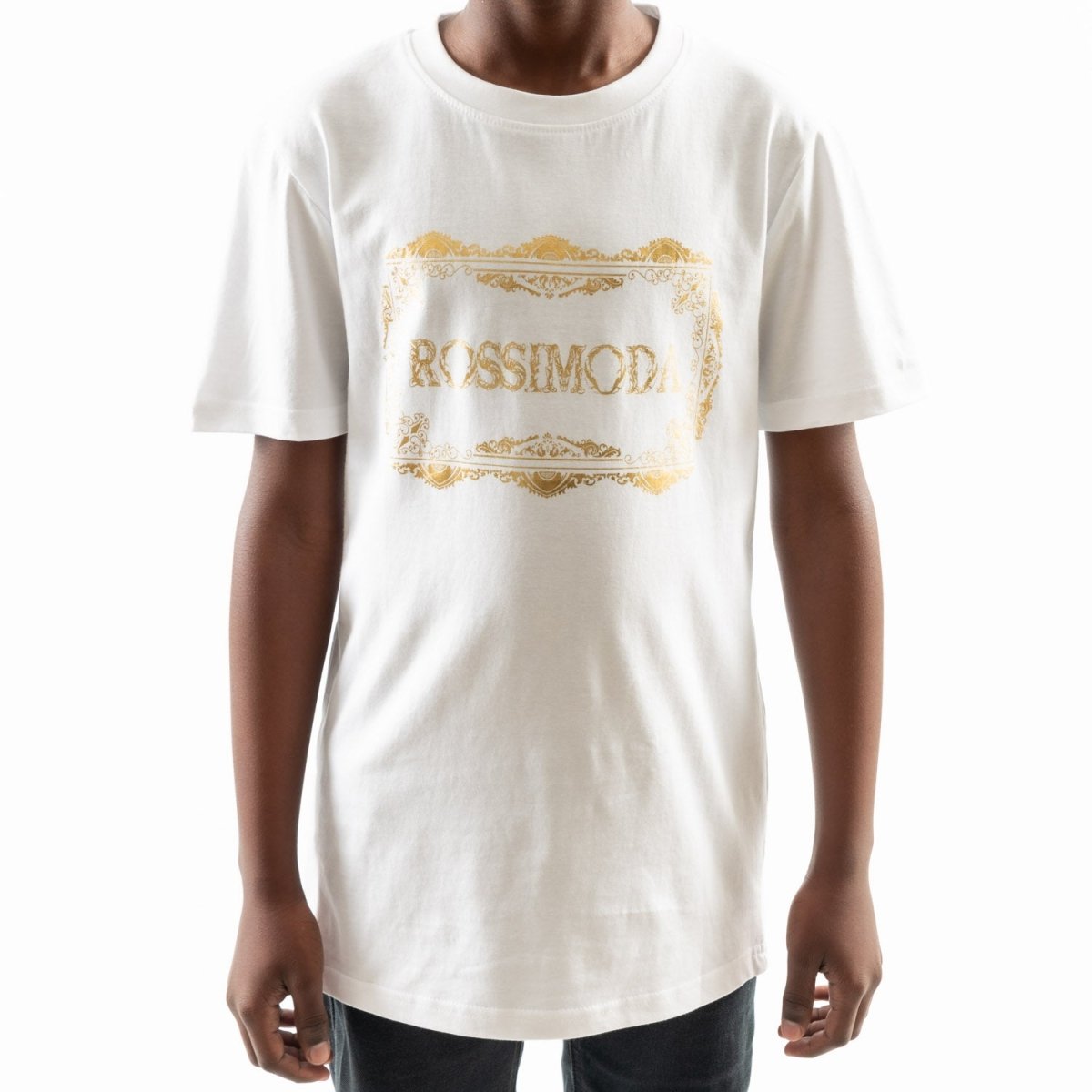 Rossimoda Junior Angelo Tee White - Shazem - KIDS T - SHIRTS - ROSSIMODA