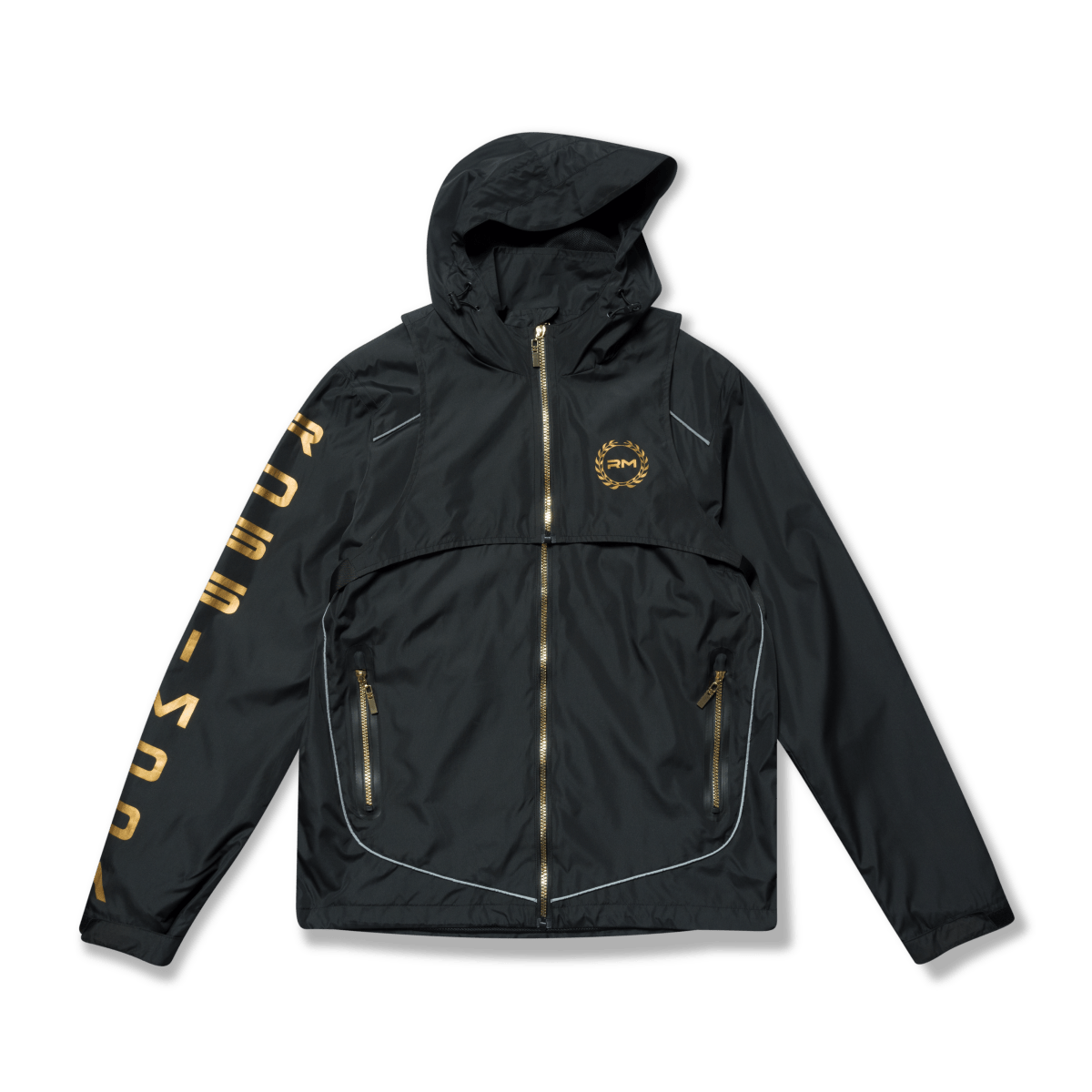 Rossimoda Lusso Windbreaker Black - Shazem - MENS JACKETS - ROSSIMODA
