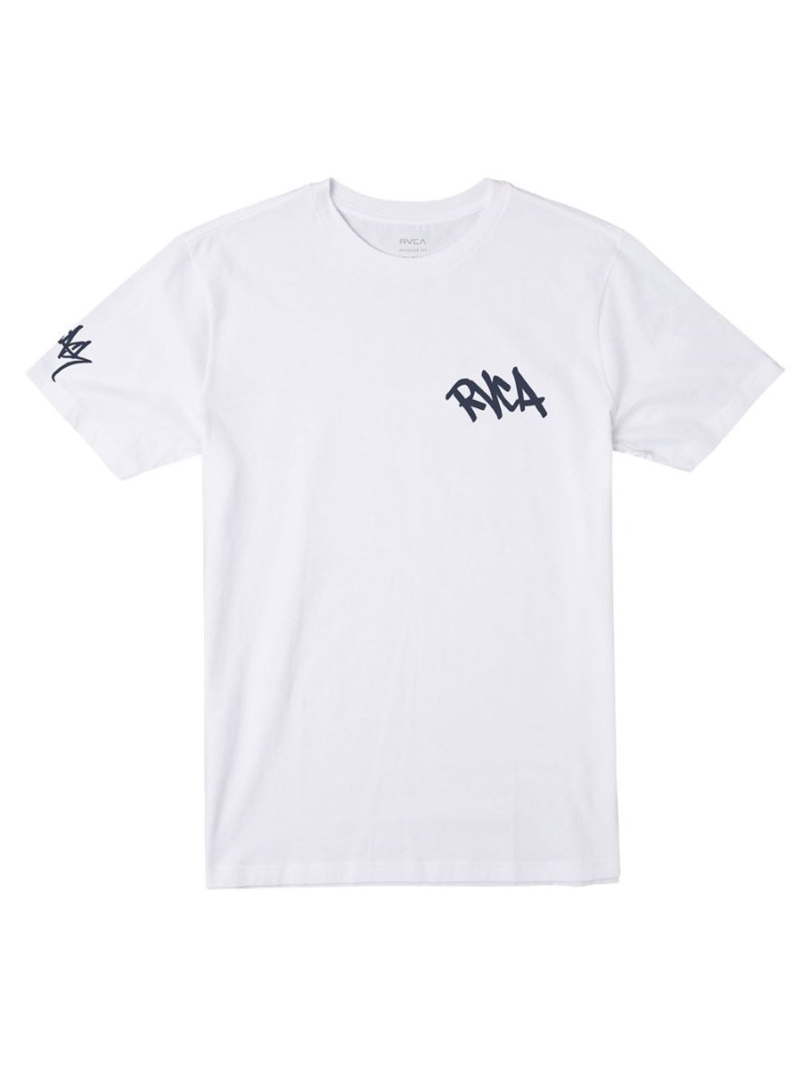 Rvca Stash Tee White - Shazem - MENS T - SHIRTS - RVCA
