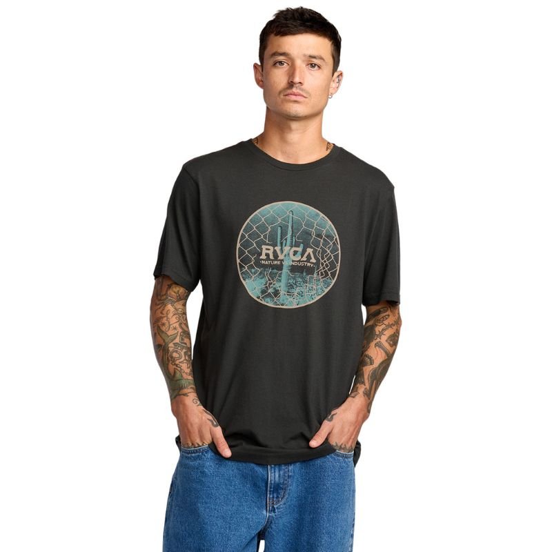 Rvca Tresspass Tee Black - Shazem - MENS T - SHIRTS - RVCA