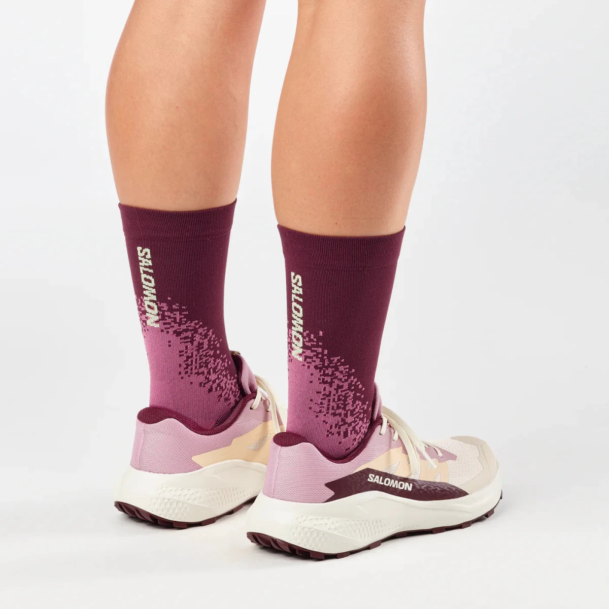 Salomon Alphaglide Tapioca/Dawn Pink/Huckleberry - Shazem - WOMENS SNEAKERS - SALOMON
