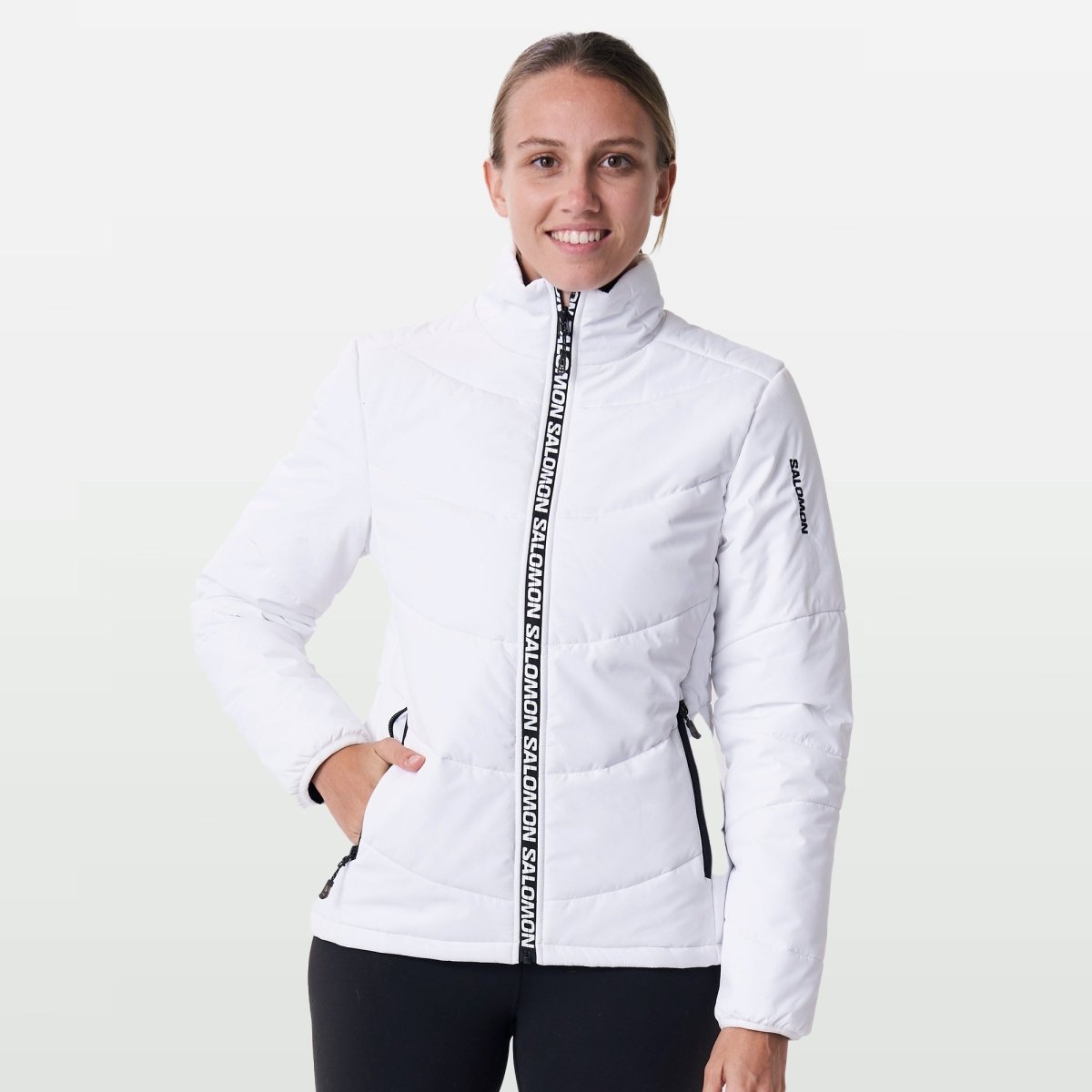Salomon Cove Jacket White - Shazem - WOMENS JACKETS - SALOMON