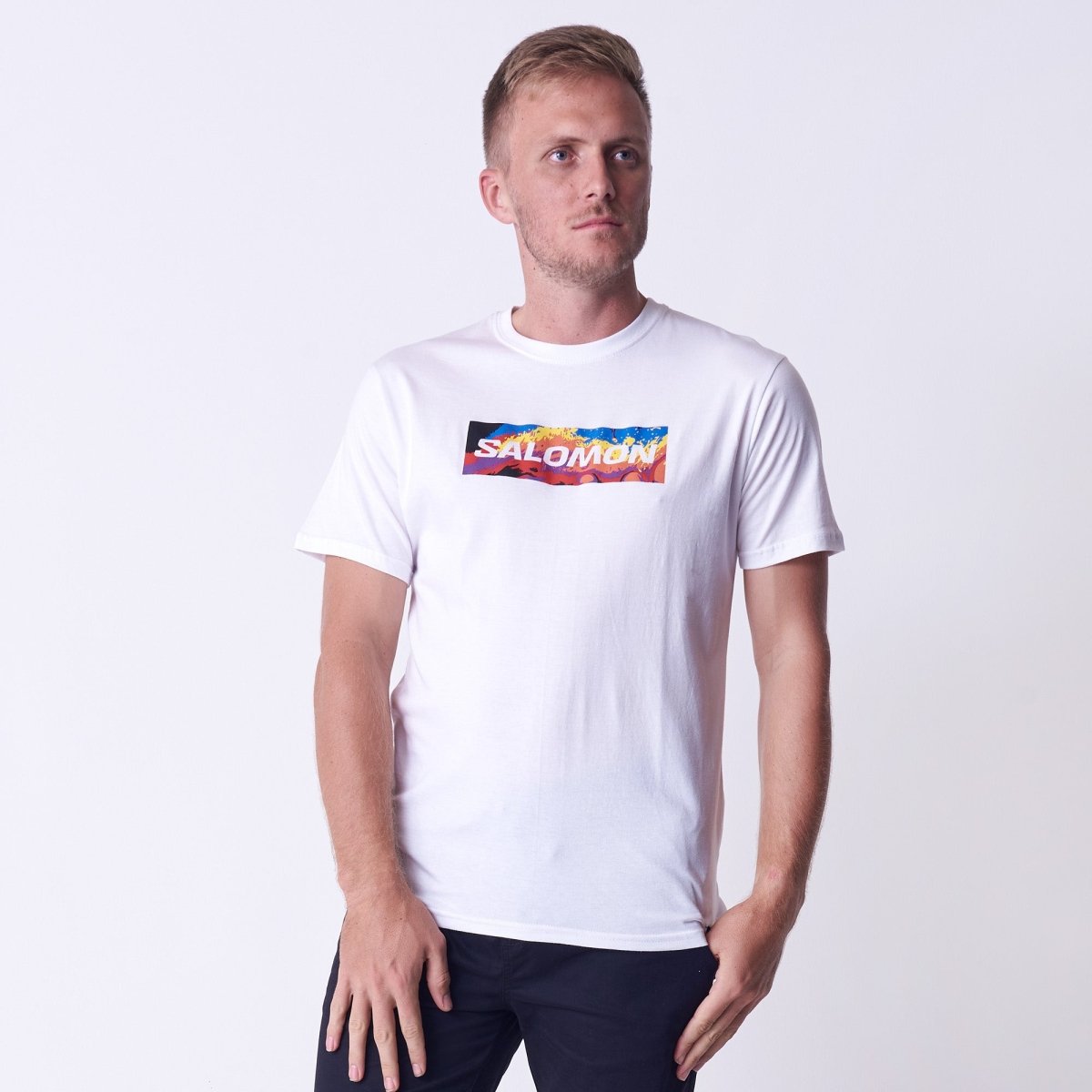 Salomon Guardian Tee White - Shazem - MENS T - SHIRTS - SALOMON
