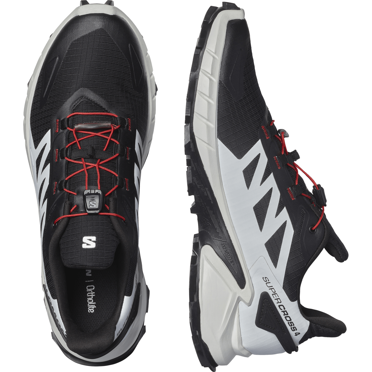 Salomon Supercross 4 Black - White - Fiery Red - Shazem - MENS SNEAKERS - SALOMON