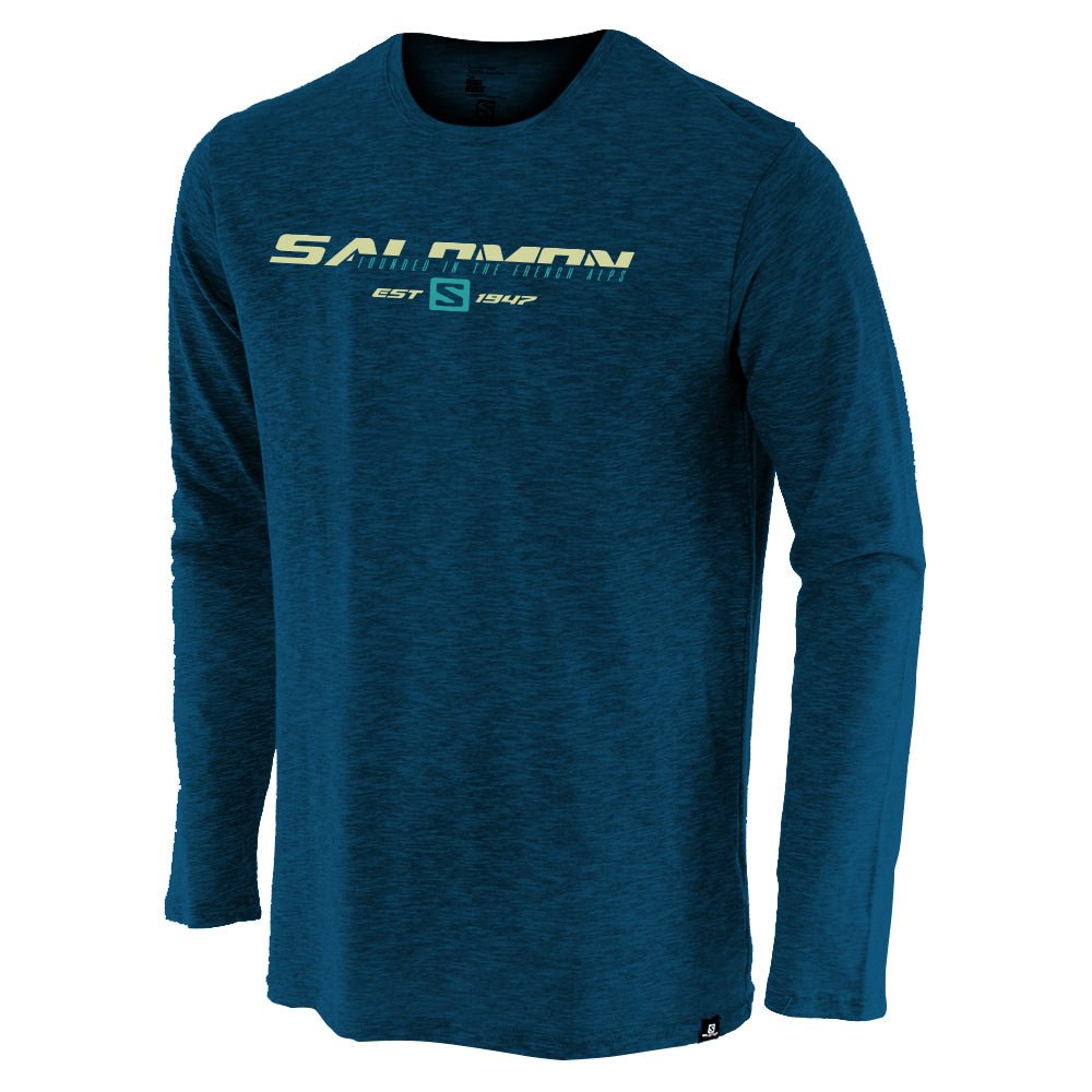 Salomon WML7544 LS Tee Blue - Shazem - MENS T - SHIRTS - SALOMON