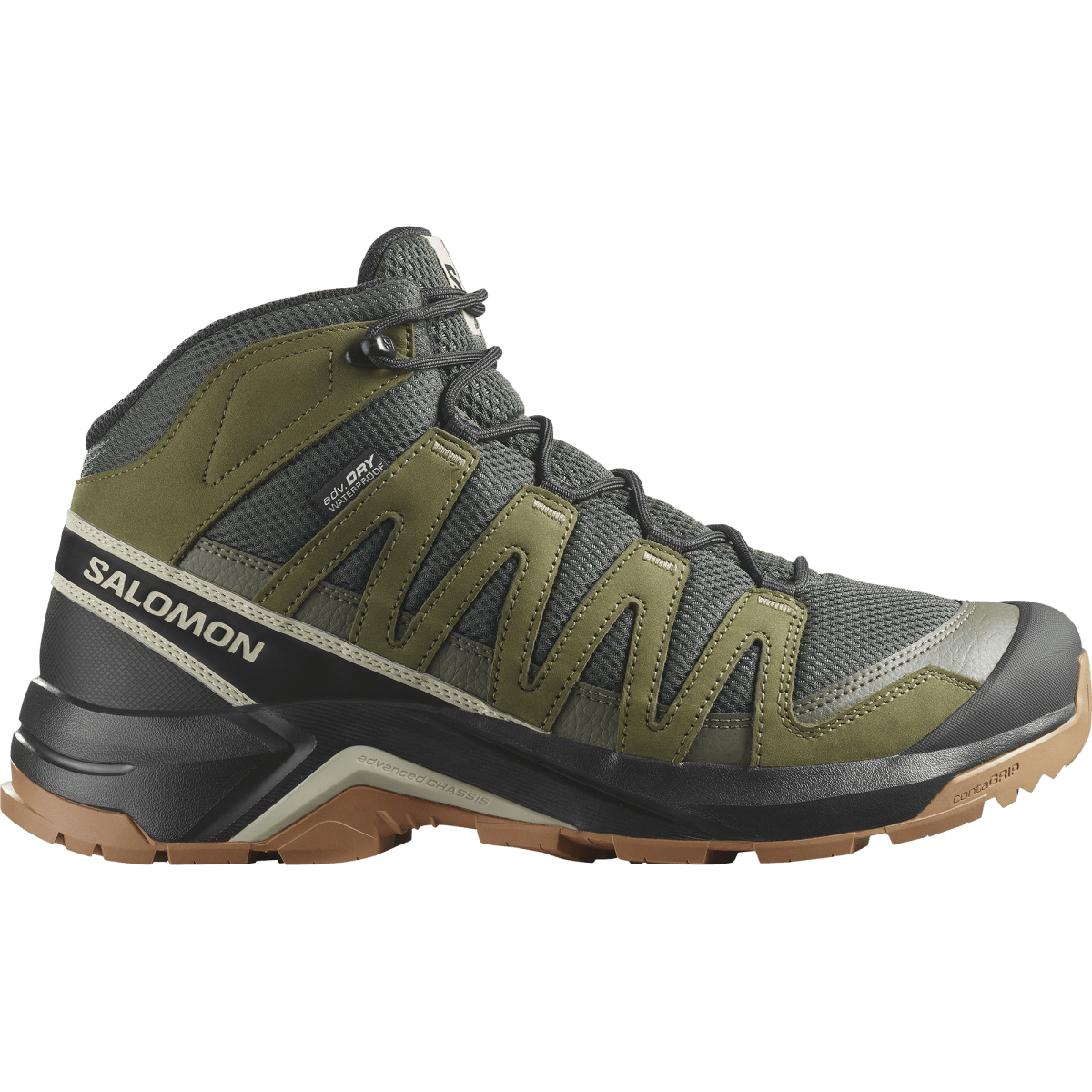 Salomon X - Adventure Recon Mid Gtx Olive - Shazem - MENS SNEAKERS - SALOMON
