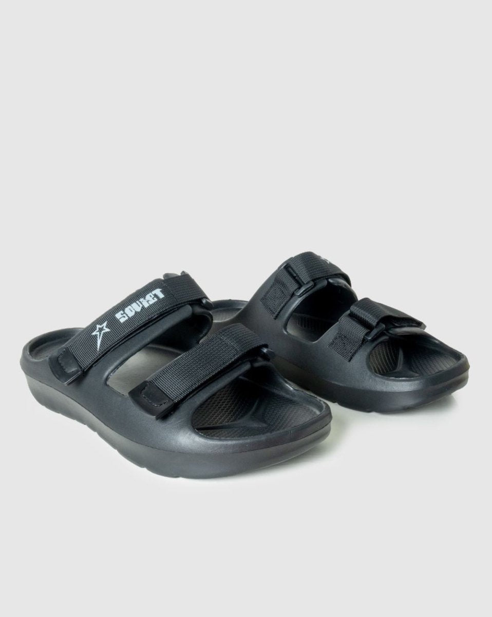 Soviet Gladiator Sandal Black/Mono - Shazem - MENS SANDALS - SOVIET