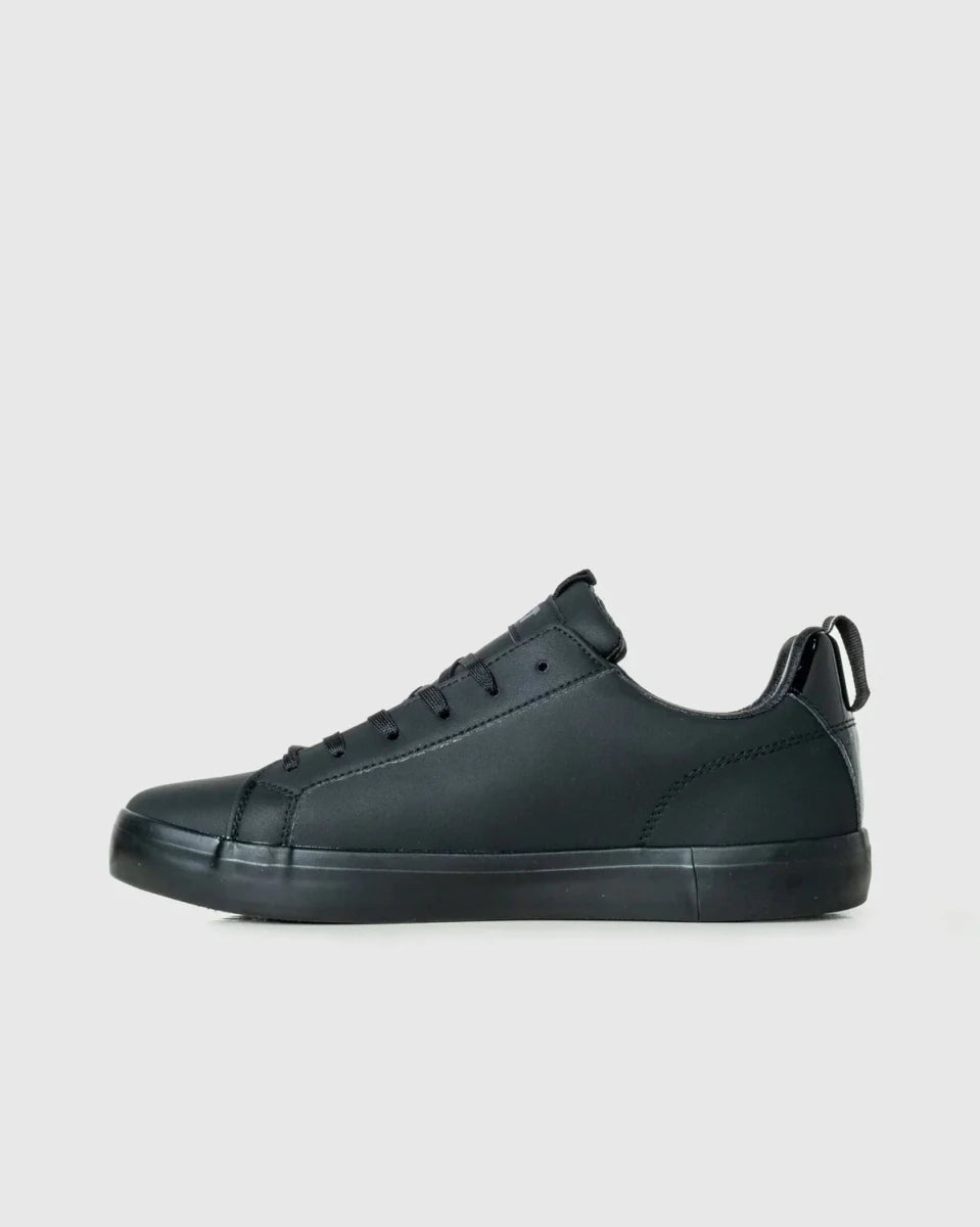 Soviet Hollywood men's sneaker in black and charcoal with stylish design and textured sole, comfortable casual footwear.