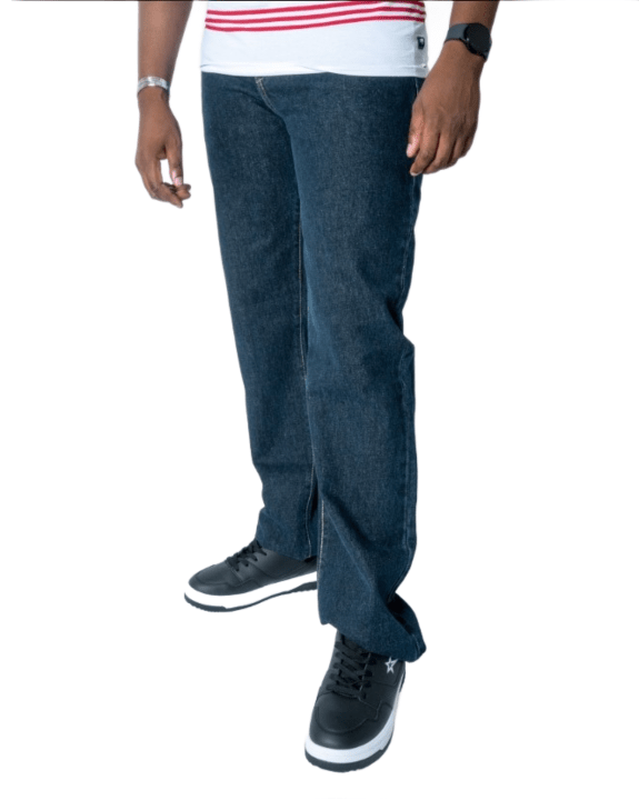 Soviet Impact 2 No5 blue-black men's jeans with classic fit and denim texture, displayed on a neutral background.