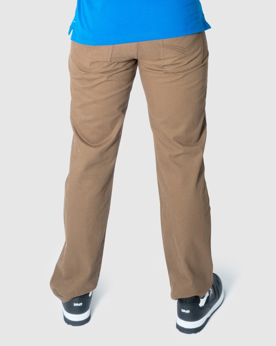 Soviet Voyager 2 No5 cinnamon men's jeans displayed with a classic fit and stylish design, featuring a rich cinnamon color.