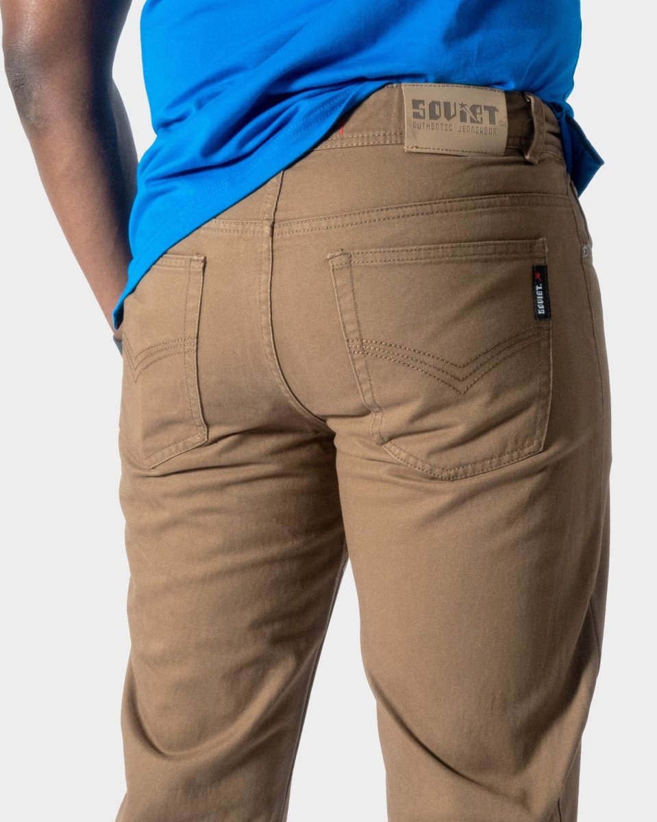 Soviet Voyager 2 No5 Cinnamon men's jeans with classic fit and durable denim in warm cinnamon color.