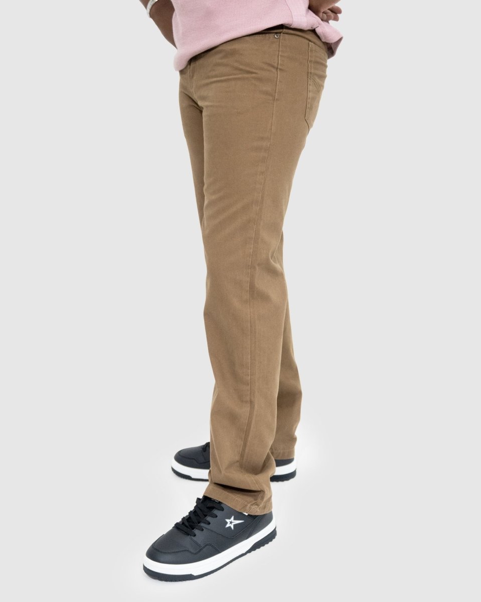 Soviet Voyager 2 No5 Tobacco men's jeans in dark denim with classic fit and visible stitching.
