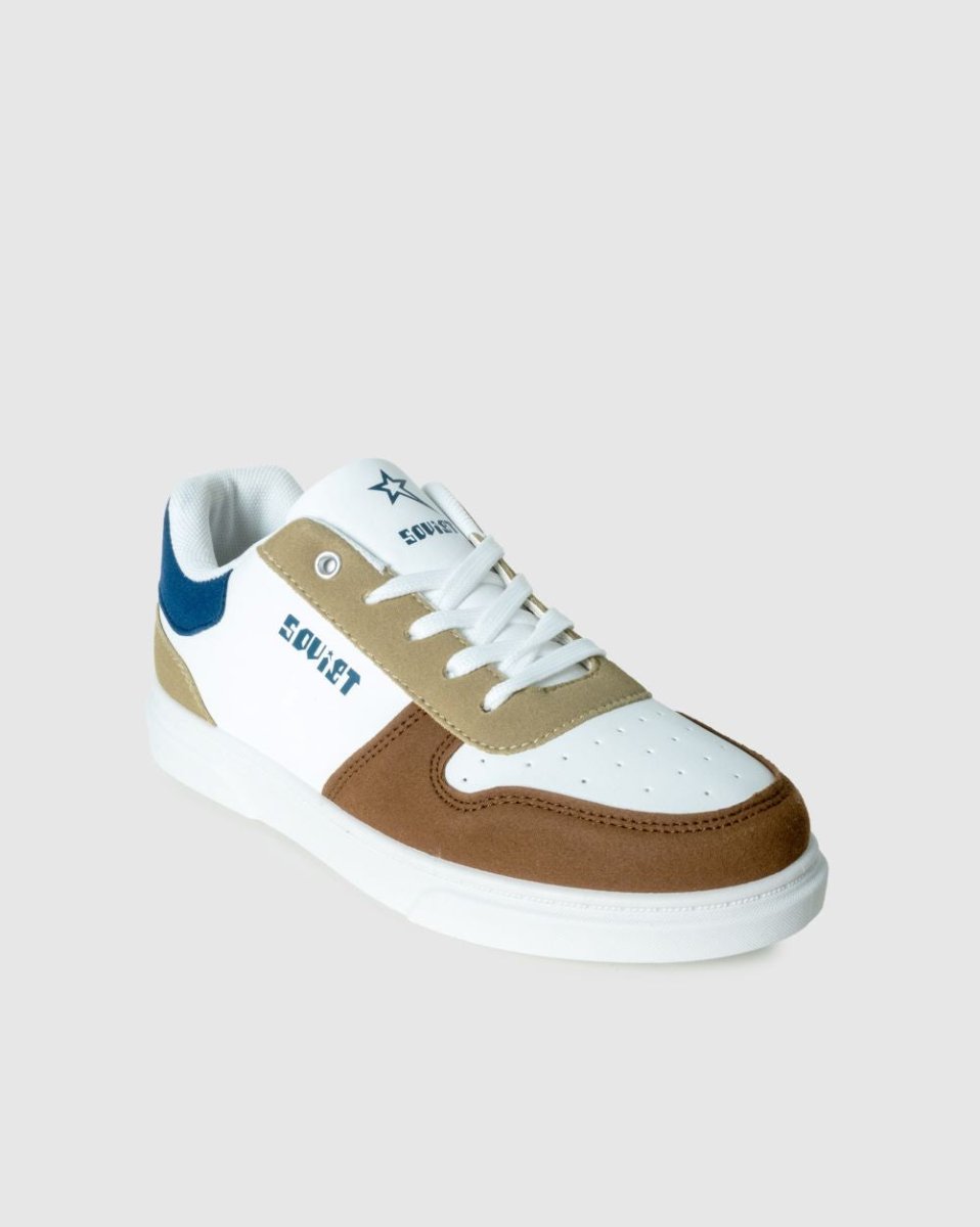 Soviet Youths Society Off White - Brown - Shazem - KIDS SNEAKERS - SOVIET