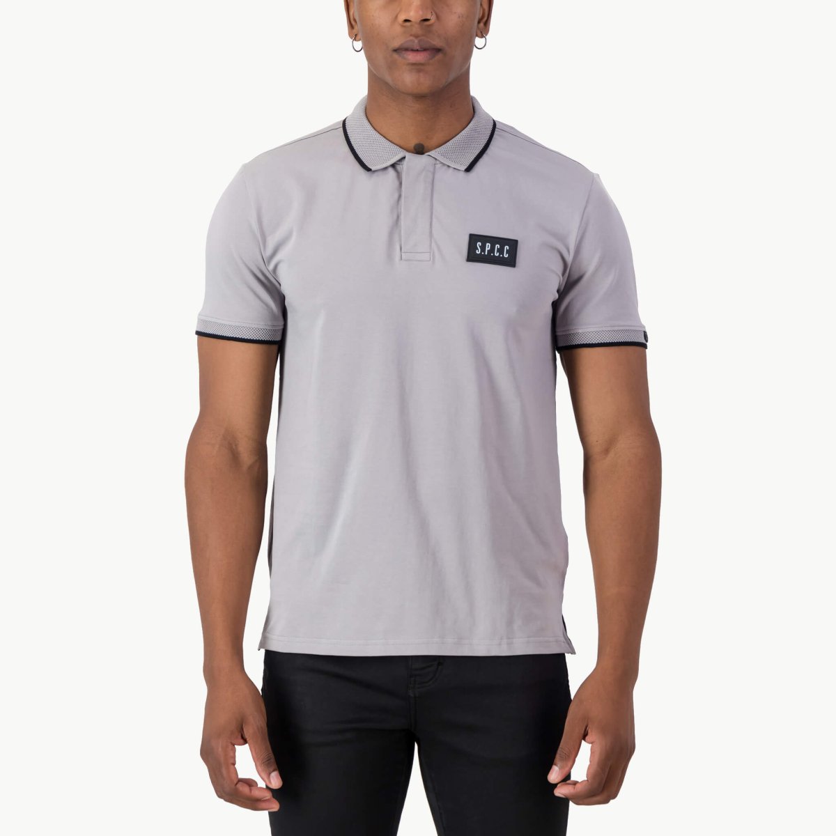 SPCC Barclay Golfer Mid Grey - Shazem - MENS GOLFER - SPCC