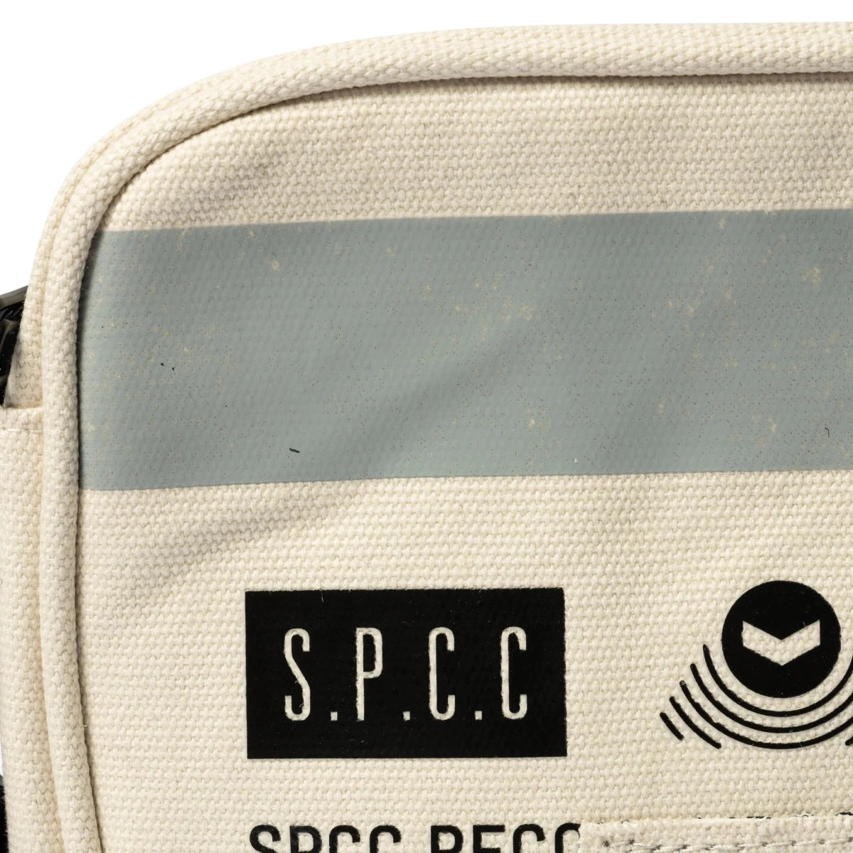 SPCC Dune Force hip bag in off-white, men's luggage with adjustable strap and multiple compartments, stylish and functional accessory.