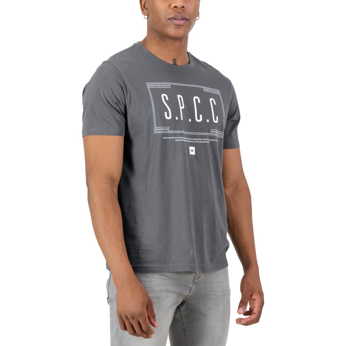 SPCC Millica Tee Blue Grey - Shazem - MENS T - SHIRTS - SPCC