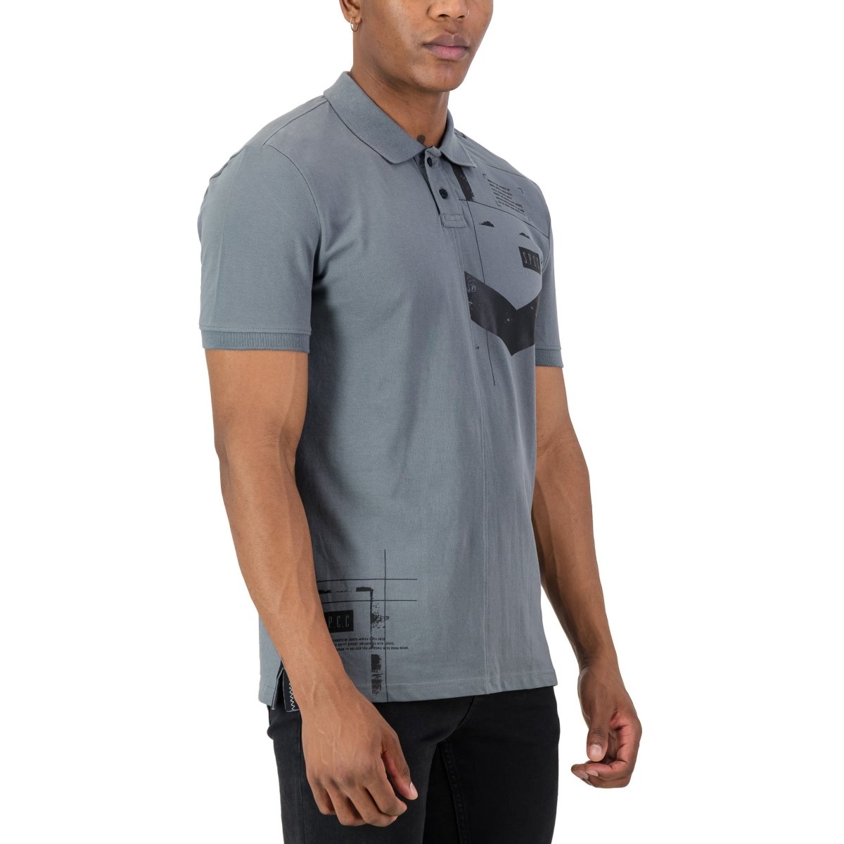 SPCC Orbit Golfer Blue Grey - Shazem - MENS GOLFER - SPCC