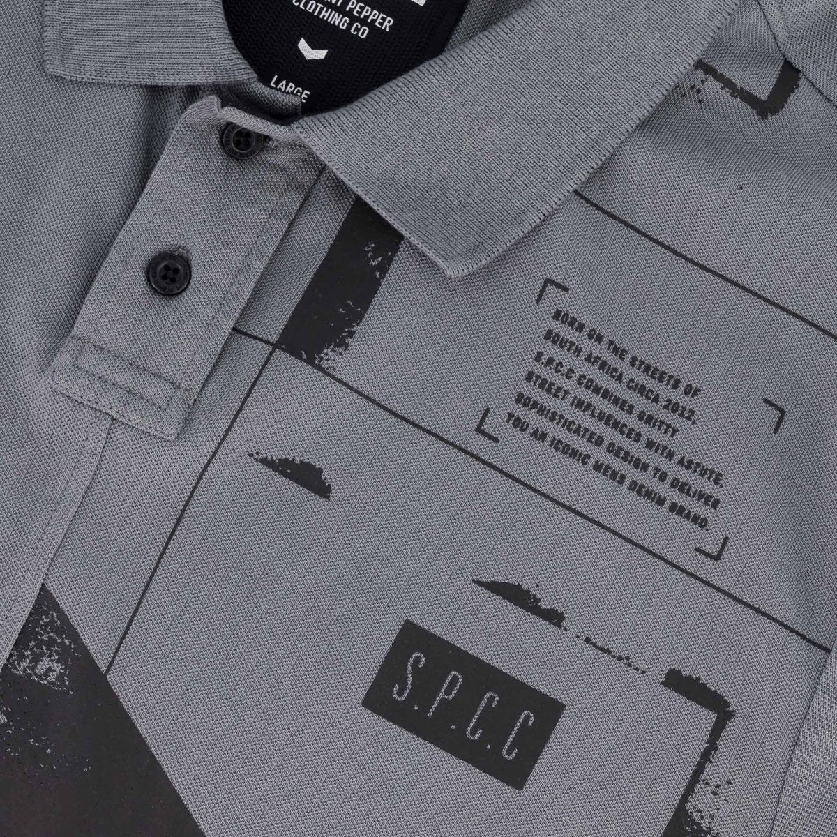 SPCC Orbit Golfer Blue Grey - Shazem - MENS GOLFER - SPCC