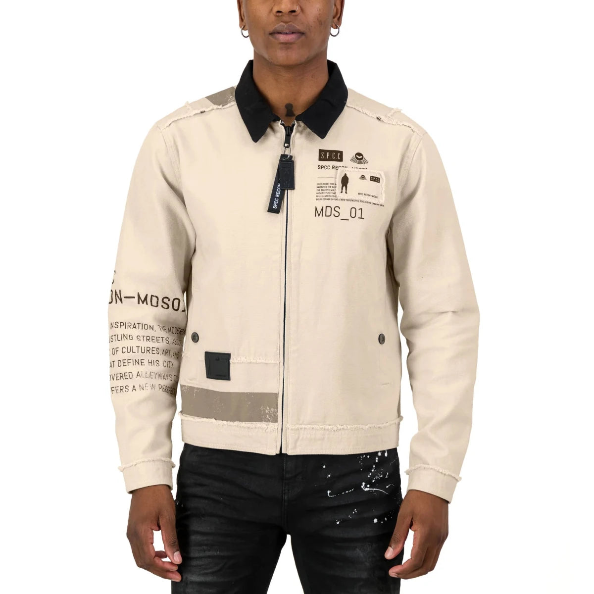 Men's SPCC Recon Dune Force jacket in off-white, featuring a stylish design and premium fabric, perfect for casual wear.