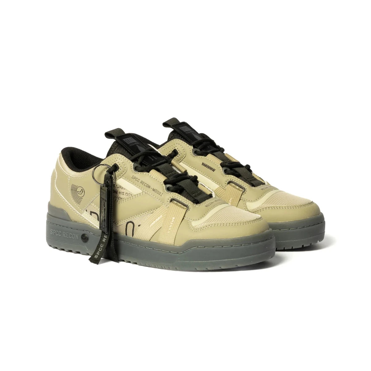 Men's SPCC Recon Dune Force Lo sneaker in off-white with sporty design and lace-up style.