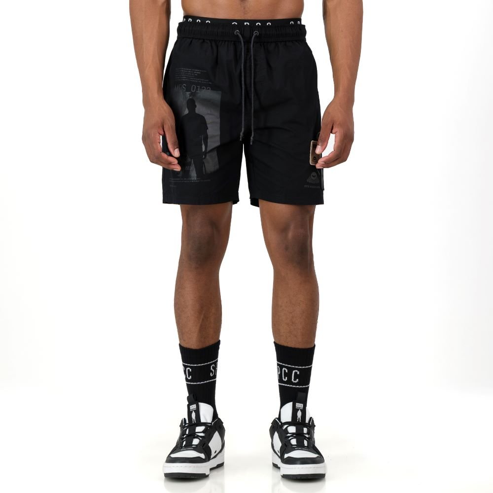 SPCC Recon Nighthawk Pool Short Black - Shazem - MENS SHORTS/BERMUDA - SPCC