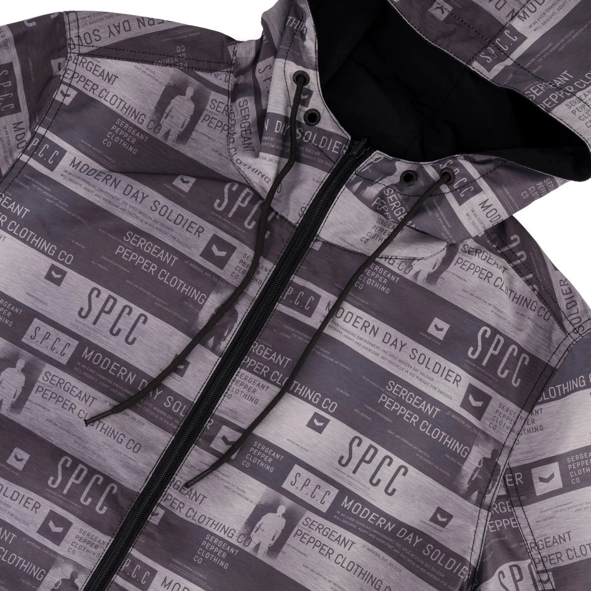 Black SPCC Rowan men's jacket with a stylish, modern design, featuring a sleek fit and durable fabric.
