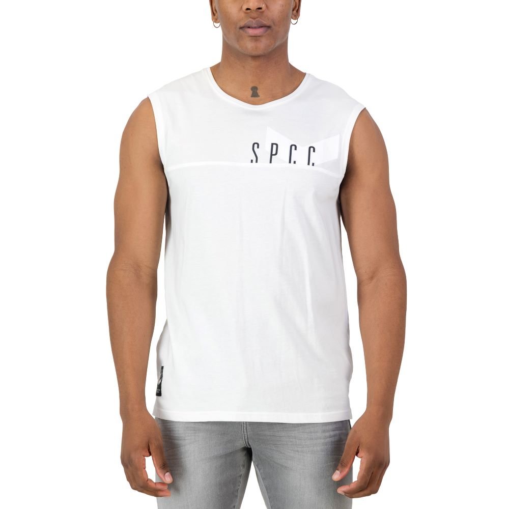 SPCC Surge Atlas Sleeveless Tee White - Shazem - MENS T - SHIRTS - SPCC