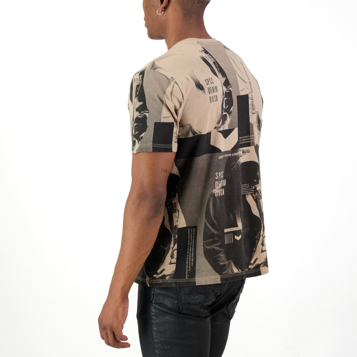 SPCC Taupin Tee Brown - Shazem - MENS T - SHIRTS - SPCC