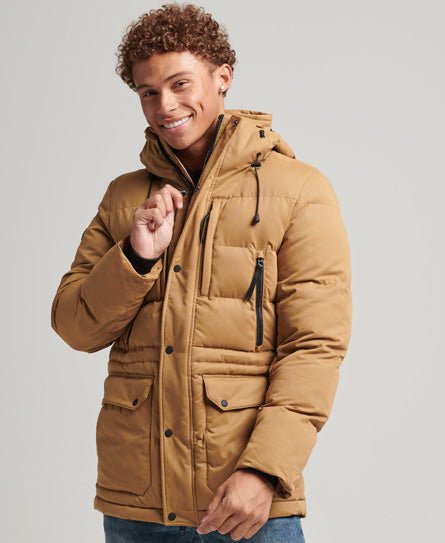 SUPERDRY CM MICROFIBRE EXPEDITION PARKA SANDSTONE - Shazem - MENS JACKETS - SUPERDRY