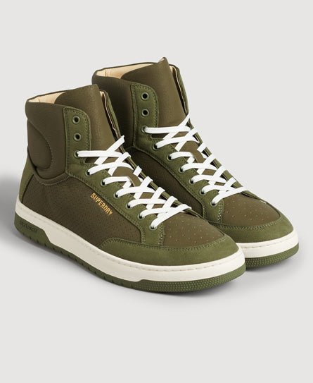 SUPERDRY FM VINTAGE VEGAN BASKET HIGH KHAKI - Shazem - MENS SNEAKERS - SUPERDRY