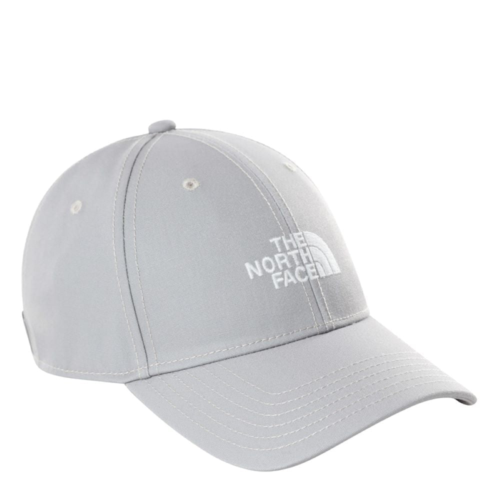 Unisex The North Face Recycled 66 Classic Hat in Meld Grey, made from eco-friendly materials, featuring a relaxed fit and branded logo.
