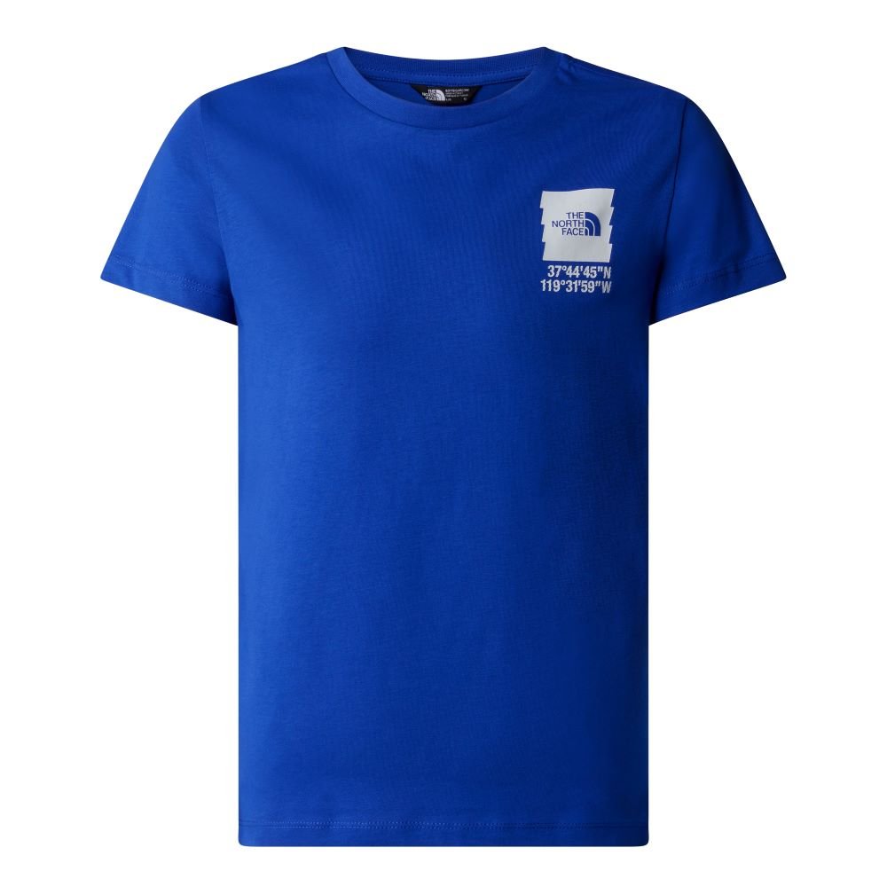 TNF Coordinates Graphic Tee Blue - Shazem - KIDS T - SHIRTS - THE NORTH FACE