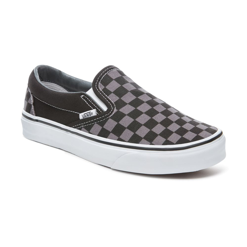 Vans Classic Slip - On Checkerboard Black/Pewter - Shazem - UNISEX SNEAKERS - VANS