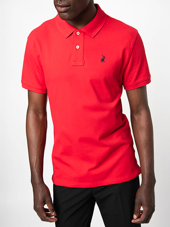 Polo Carter Essential Pique SS Golfer Red