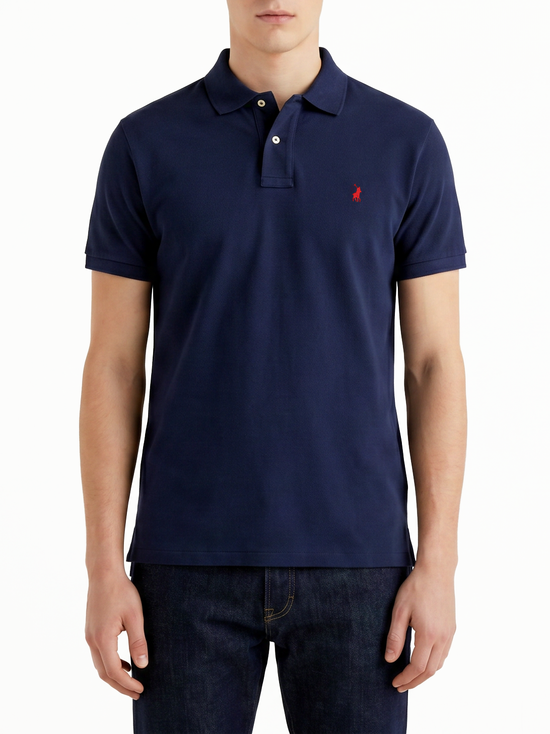 Polo Carter Essential Pique Ss Golfer Navy