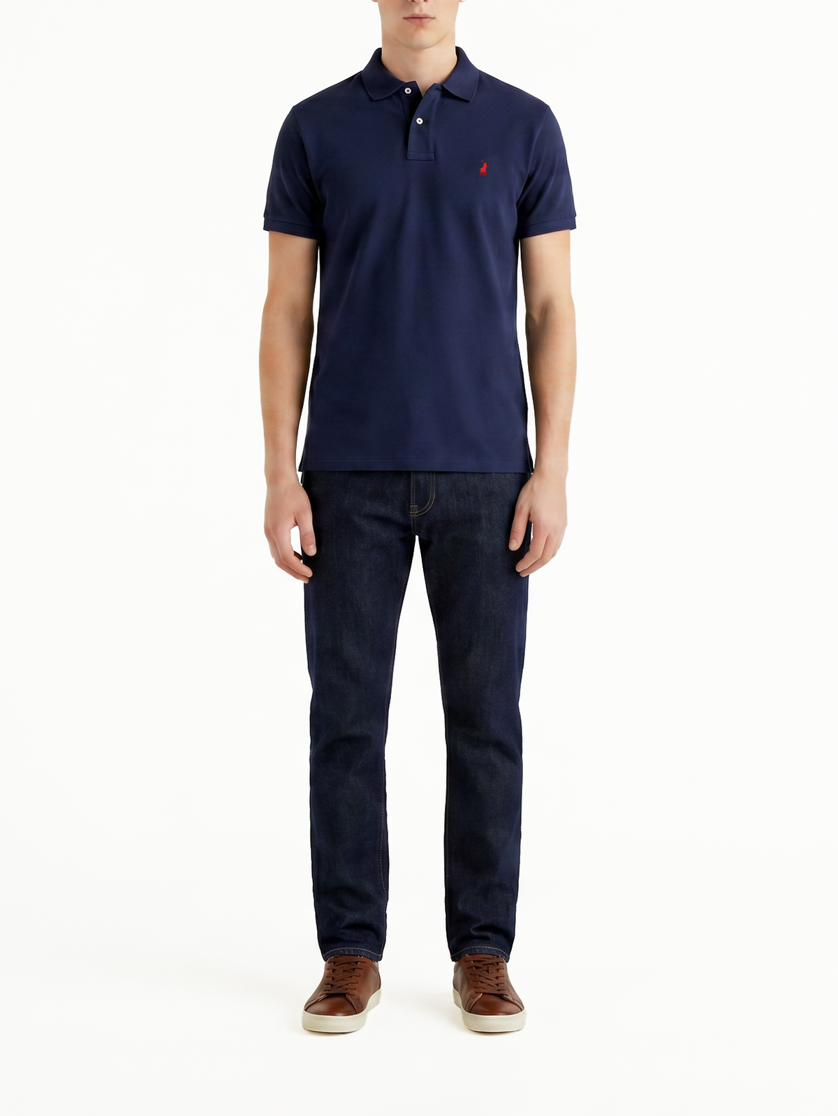 Polo Carter Essential Pique Ss Golfer Navy