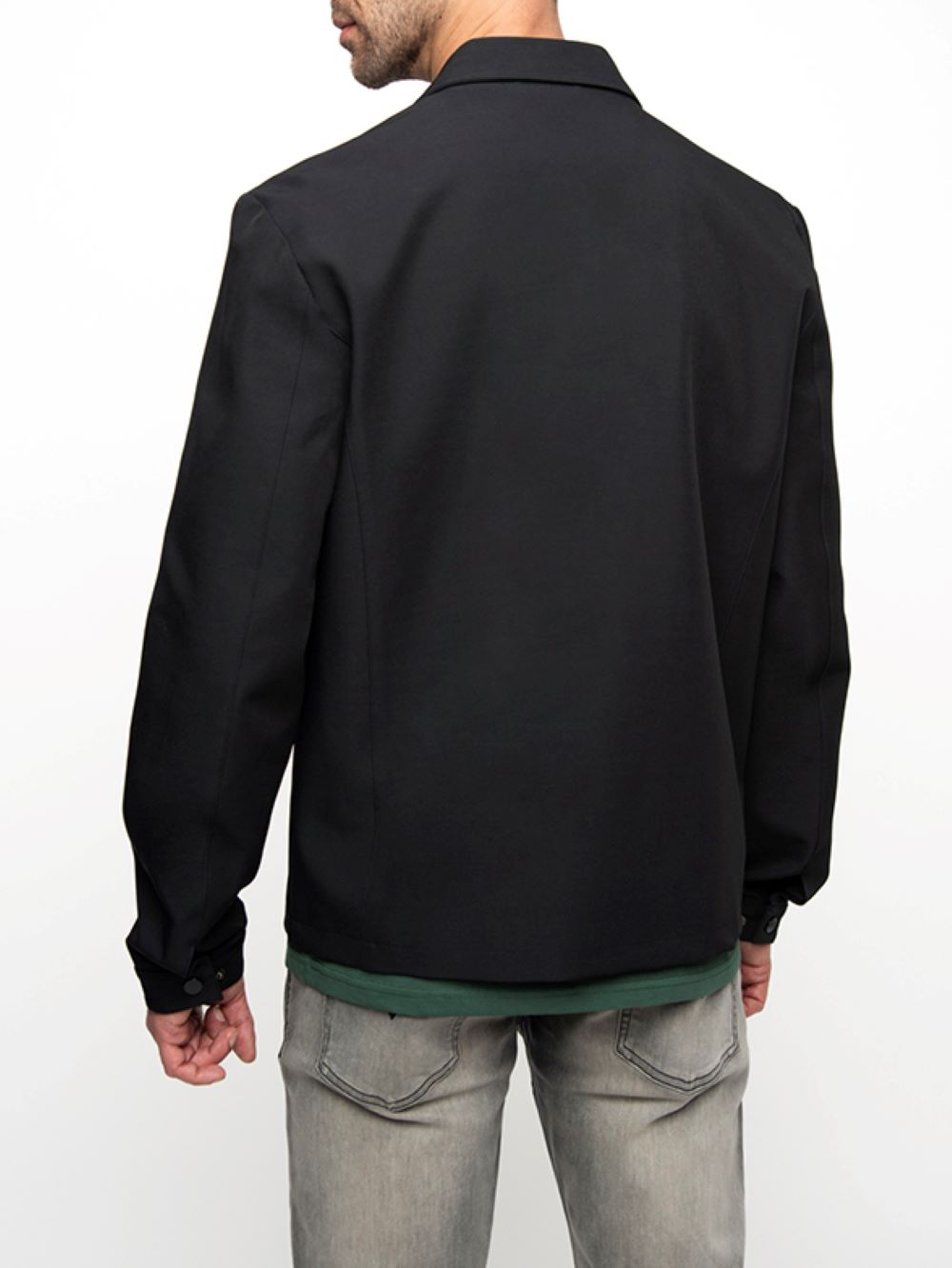 POLO Polo Tom Tech Harrington Jacket Navy [color] MENS JACKETS - [image angle]