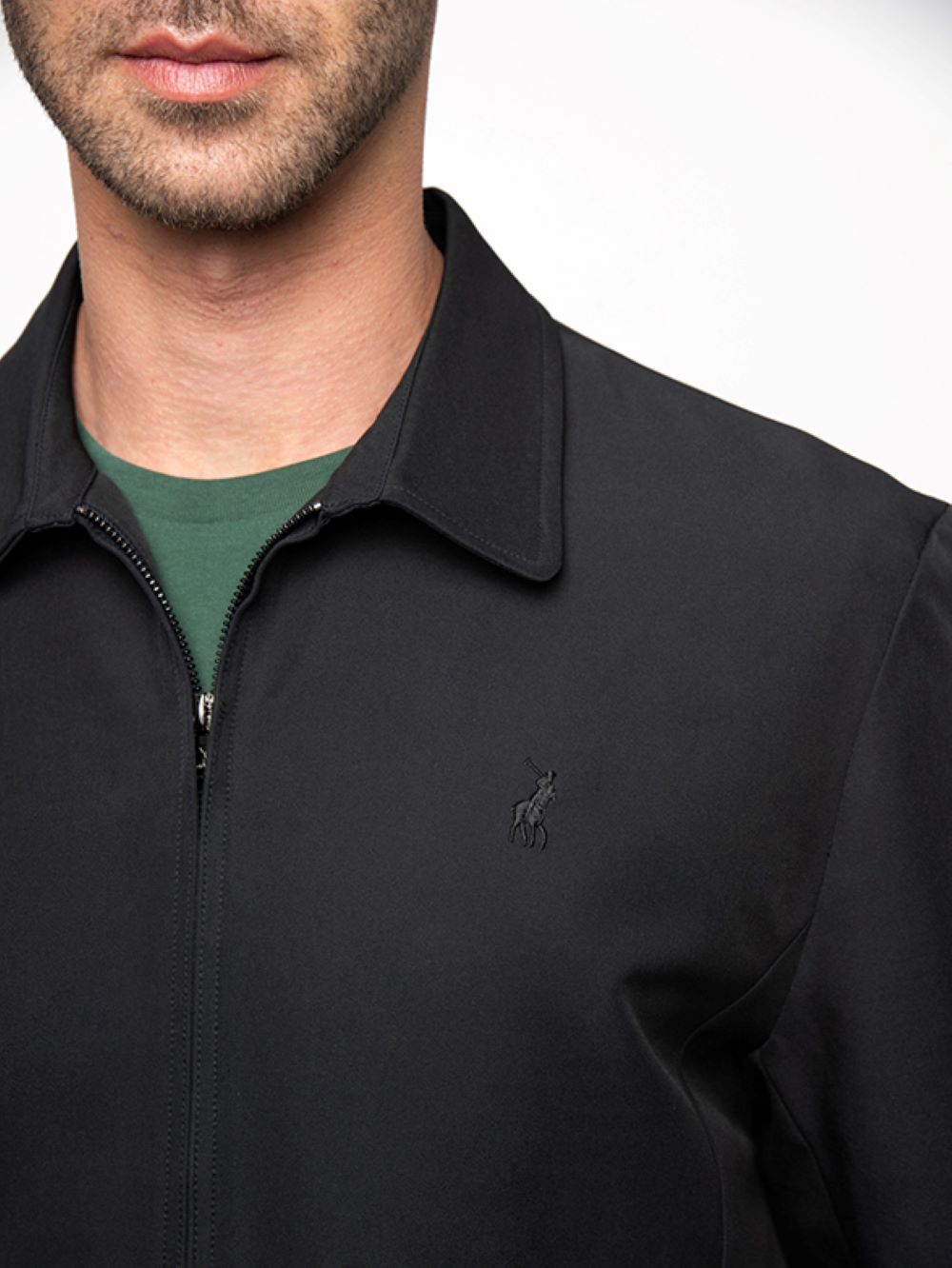 POLO Polo Tom Tech Harrington Jacket Navy [color] MENS JACKETS - [image angle]