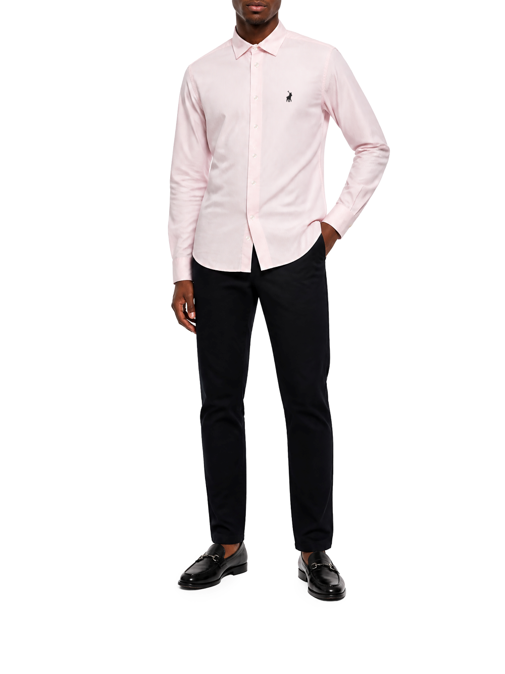 Polo Greg LS YD Stripe Shirt Pink
